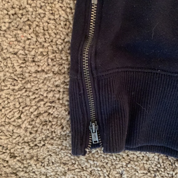 Banana Republic black tee shirt dress with zipper detail - Picture 2 of 3